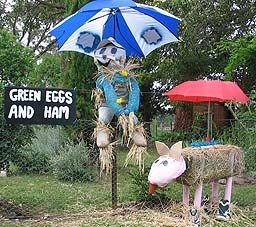 green eggs and ham scarecrow