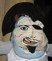 a pirate scarecrow