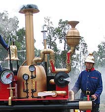 The scarecrow steam engine