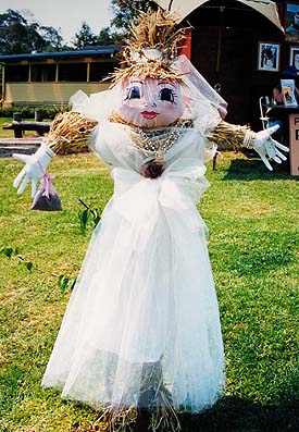 Bride scarecrow