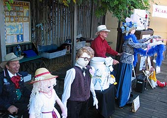 Scarecrows in Motion at Milton Scarecrow Festival