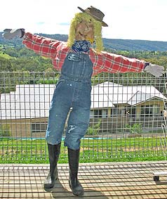 farm girl scarecrow